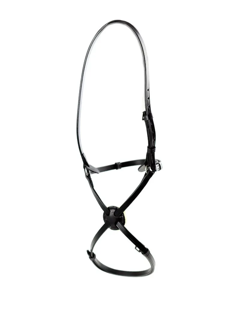 Dever Classic High Ring Mexican Grackle Noseband - Black